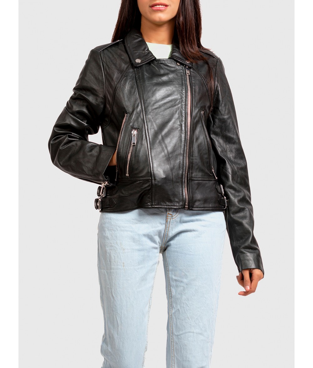 Women Leather Moto Jacket | Alaskan Leather Company